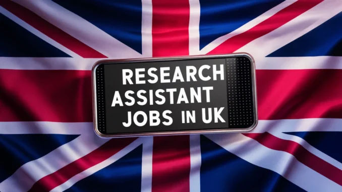 Research Assistant Jobs in UK with Visa Sponsorship 2025 (£16.24
